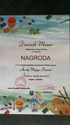 GRATULACJE DLA DOMINIKA