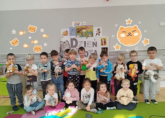 WESOŁO  OBCHODZIMY  DZIEŃ  KOTKA grafika