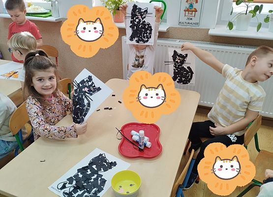 WESOŁO  OBCHODZIMY  DZIEŃ  KOTKA grafika