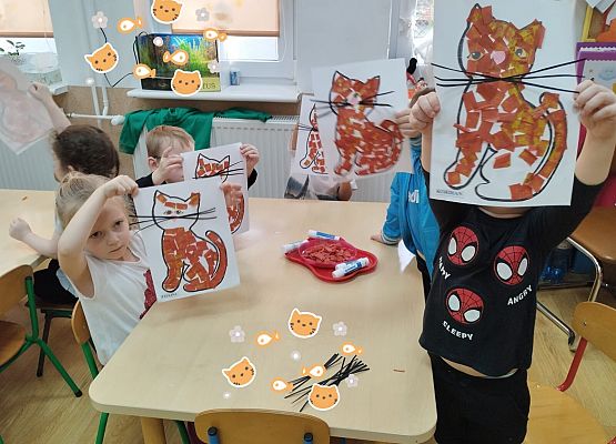 WESOŁO  OBCHODZIMY  DZIEŃ  KOTKA grafika