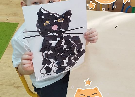 WESOŁO  OBCHODZIMY  DZIEŃ  KOTKA grafika