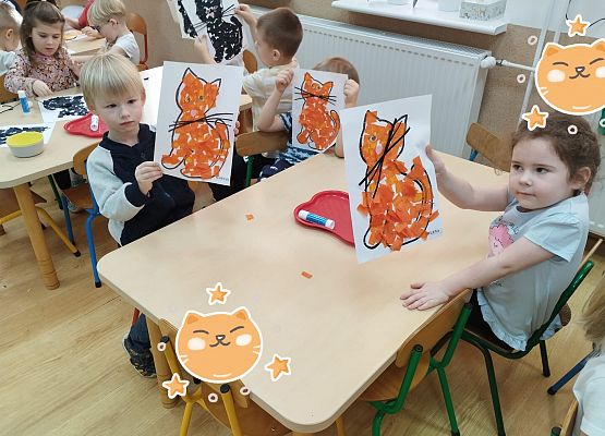 WESOŁO  OBCHODZIMY  DZIEŃ  KOTKA grafika