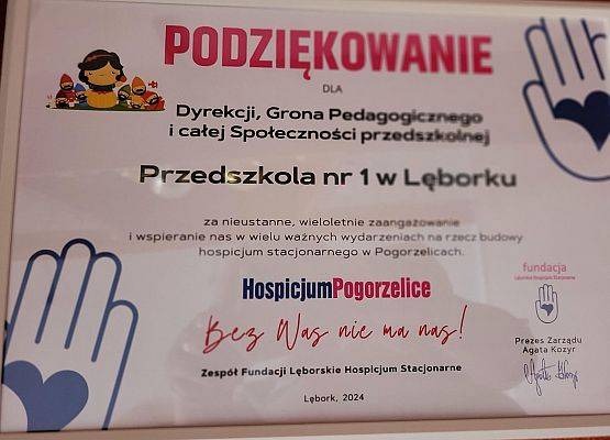 PODZIĘKOWANIE grafika