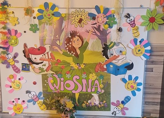 PRZEDSZKOLAKI WITAJĄ WIOSNĘ grafika