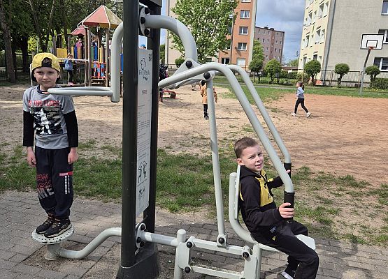 KOTKI ZWIEDZAJA TEREN SZKOŁY NR8 W LĘBORKU grafika