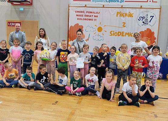 ZAWODY SPORTOWE W SZKOLE  PODSTAWOWEJ NR 7 W LĘBORKU grafika