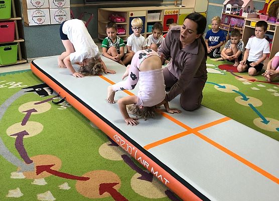 ZAJĘCIA GIMNASTYCZNE Z TRENERKĄ W GRUPIE MOTYLKI grafika