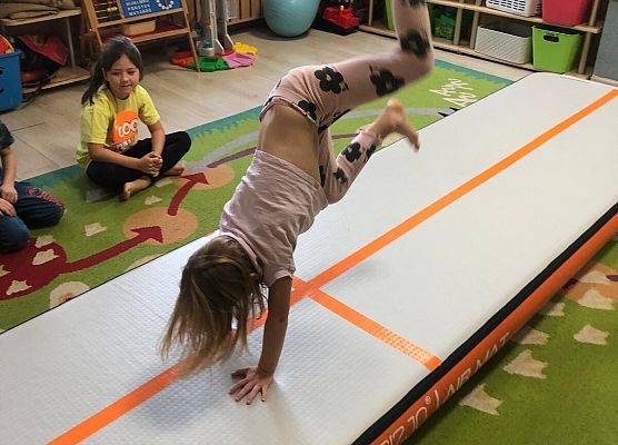 ZAJĘCIA GIMNASTYCZNE Z TRENERKĄ W GRUPIE MOTYLKI grafika