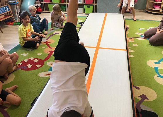 ZAJĘCIA GIMNASTYCZNE Z TRENERKĄ W GRUPIE MOTYLKI grafika