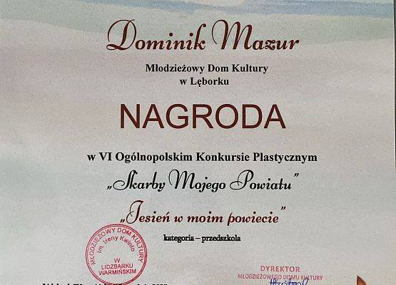 GRATULACJE DLA DOMINIKA grafika