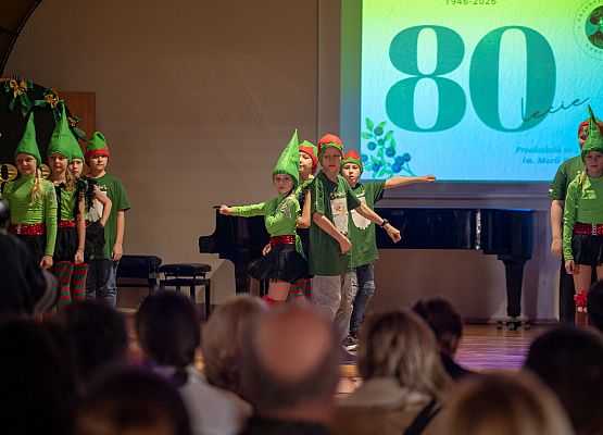 80 URODZINY PRZEDSZKOLA grafika