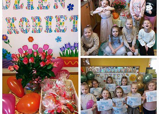 DZIEWCZYNKA  DUŻA  I  MAŁA  6  MARCA ŚWIĘTOWAŁA grafika