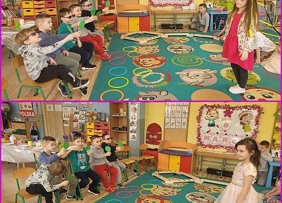 DZIEWCZYNKA  DUŻA  I  MAŁA  6  MARCA ŚWIĘTOWAŁA grafika