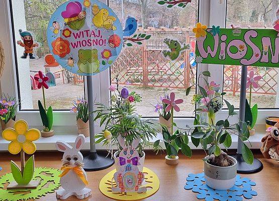PRZEDSZKOLAKI WITAJĄ WIOSNĘ grafika